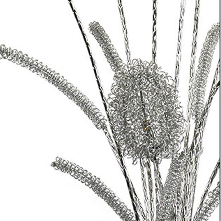 Modern Art Deco Aluminum Wire Weaving Vase LED Standing Floor Lamp For Living Room