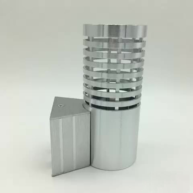 Lámpara de Aplique de Pared LED Cilíndrica de Aluminio Industrial Contemporáneo para Pasillo 