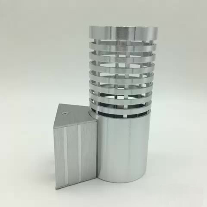 Lámpara de Aplique de Pared LED Cilíndrica de Aluminio Industrial Contemporáneo para Pasillo 