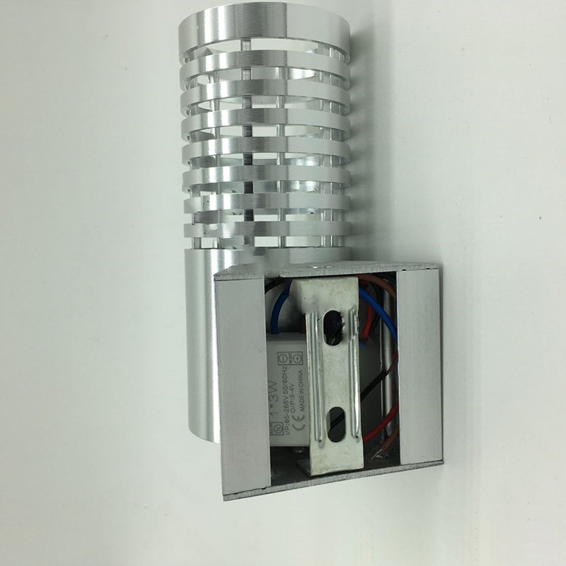 Lámpara de Aplique de Pared LED Cilíndrica de Aluminio Industrial Contemporáneo para Pasillo 