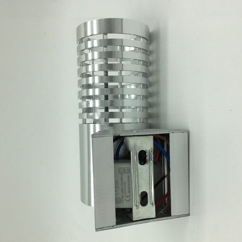 Lámpara de Aplique de Pared LED Cilíndrica de Aluminio Industrial Contemporáneo para Pasillo 