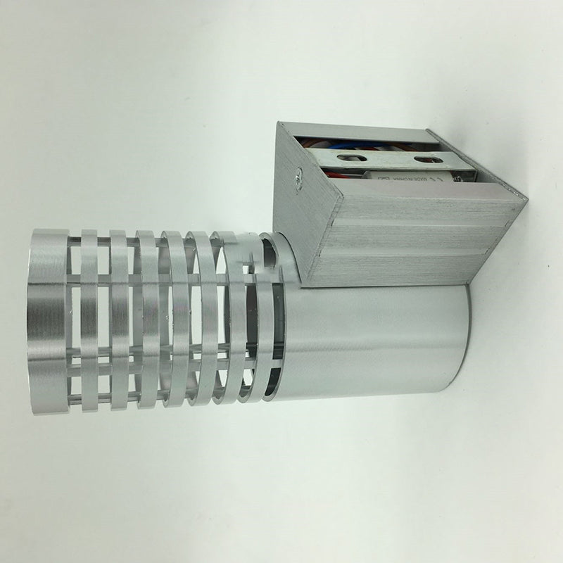 Lámpara de Aplique de Pared LED Cilíndrica de Aluminio Industrial Contemporáneo para Pasillo 