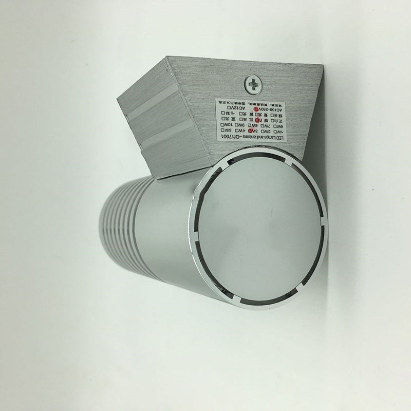 Lámpara de Aplique de Pared LED Cilíndrica de Aluminio Industrial Contemporáneo para Pasillo 