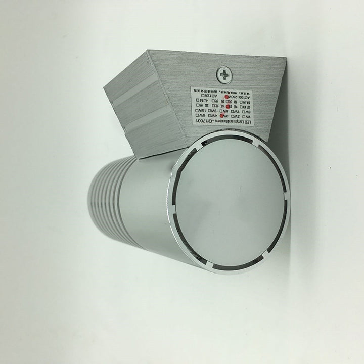 Lámpara de Aplique de Pared LED Cilíndrica de Aluminio Industrial Contemporáneo para Pasillo 