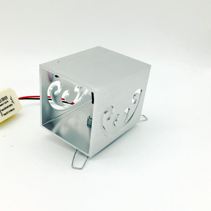 Moderne Einfachheit Aluminium Cube Schmetterling LED Wandleuchte Lampe für Flur 