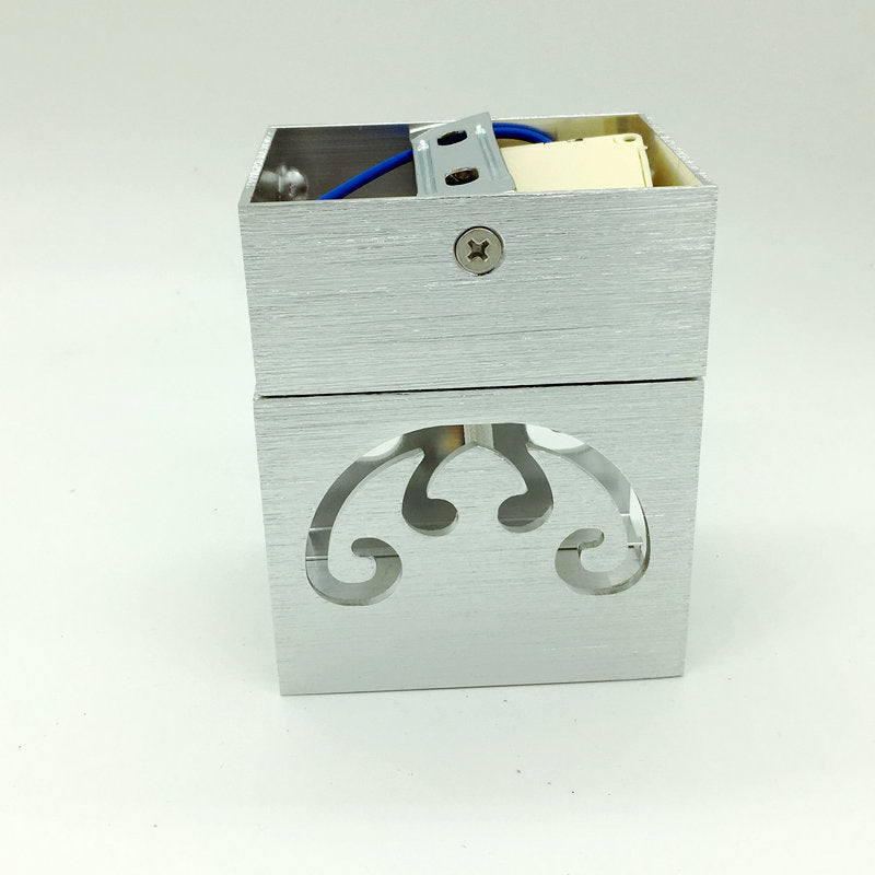 Moderne Einfachheit Aluminium Cube Schmetterling LED Wandleuchte Lampe für Flur 
