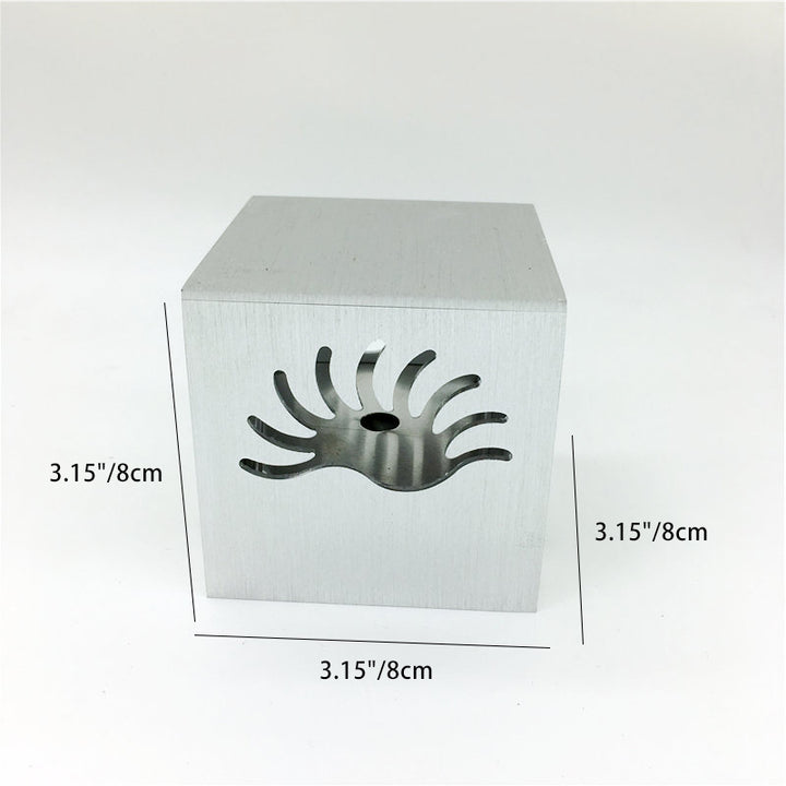Zeitgenössische kreative Aluminium Palm vier Seiten aus Licht Cube LED Wandleuchte Lampe für Flur 