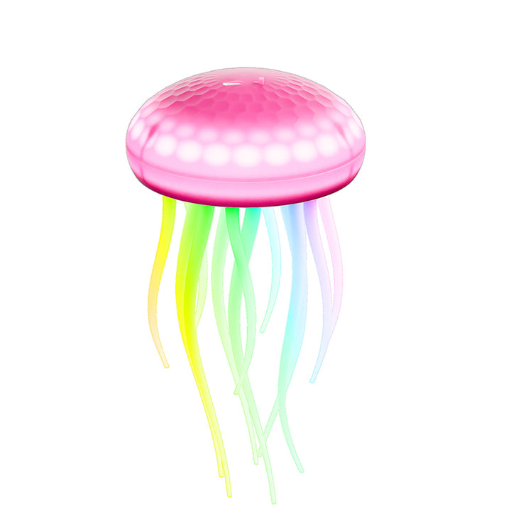 Lampe murale LED contemporaine en PVC à silice créative rechargeable avec méduse suspendue pour la natation, veilleuse pour le chevet 