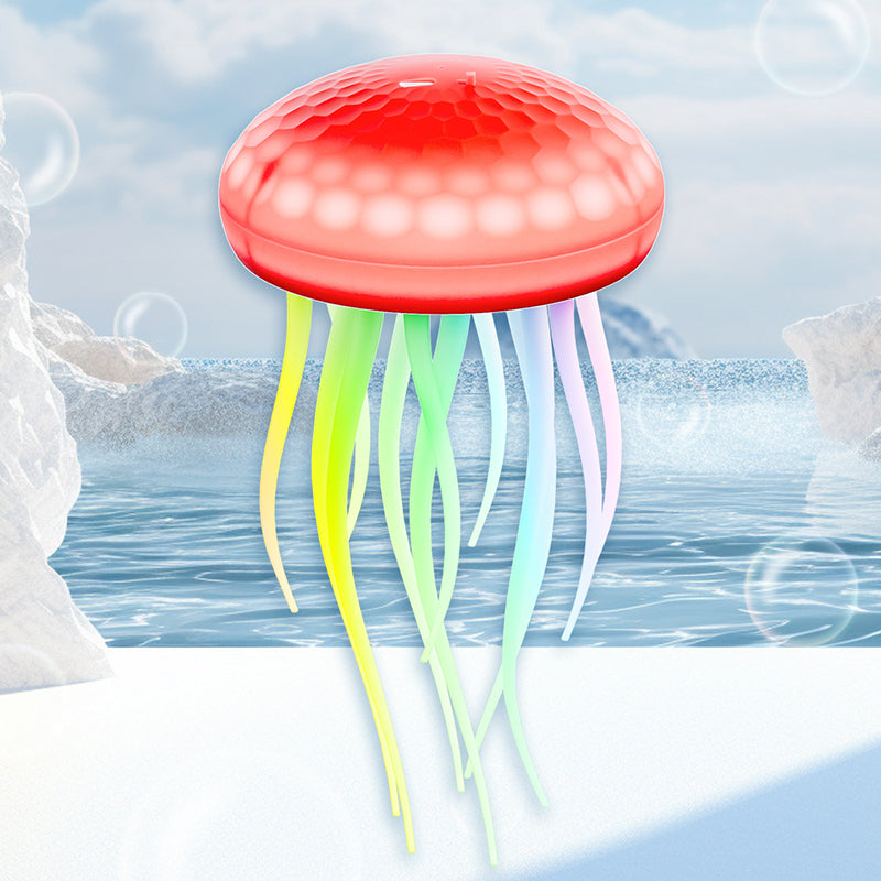 Lampe murale LED contemporaine en PVC à silice créative rechargeable avec méduse suspendue pour la natation, veilleuse pour le chevet 
