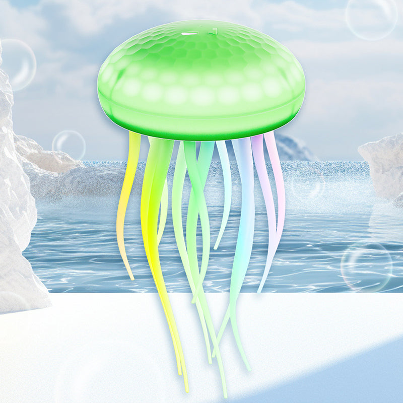 Lampe murale LED contemporaine en PVC à silice créative rechargeable avec méduse suspendue pour la natation, veilleuse pour le chevet 