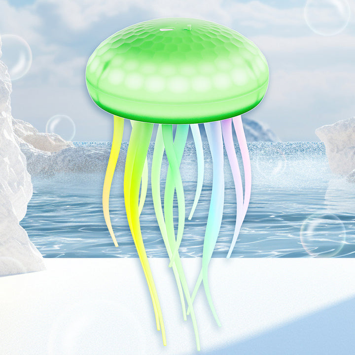 Lampe murale LED contemporaine en PVC à silice créative rechargeable avec méduse suspendue pour la natation, veilleuse pour le chevet 