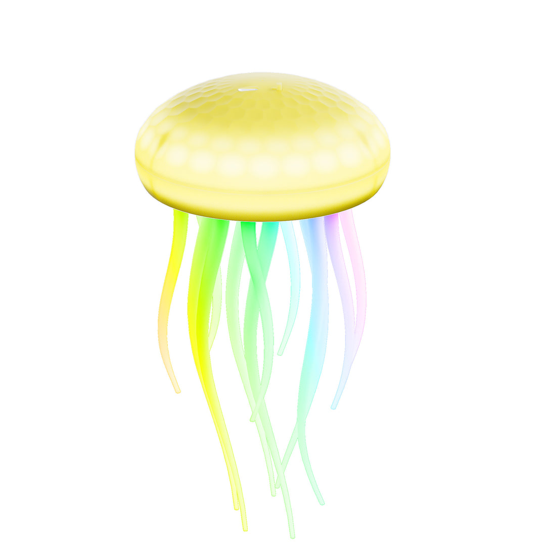Lampe murale LED contemporaine en PVC à silice créative rechargeable avec méduse suspendue pour la natation, veilleuse pour le chevet 