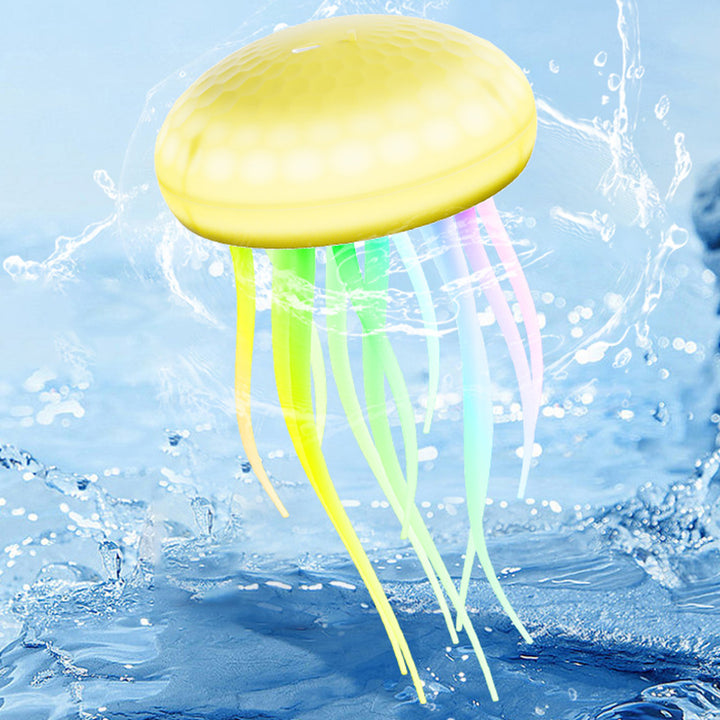Lampe murale LED contemporaine en PVC à silice créative rechargeable avec méduse suspendue pour la natation, veilleuse pour le chevet 