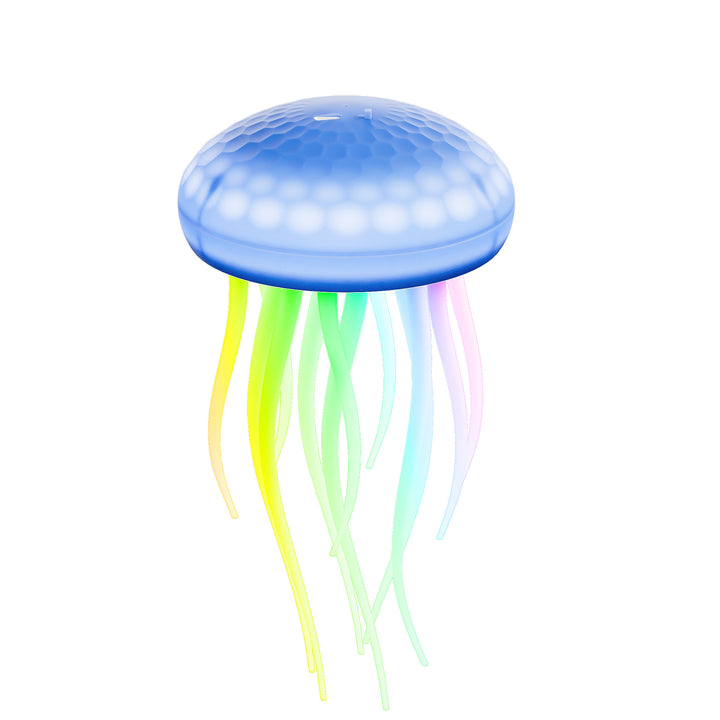Lampe murale LED contemporaine en PVC à silice créative rechargeable avec méduse suspendue pour la natation, veilleuse pour le chevet 