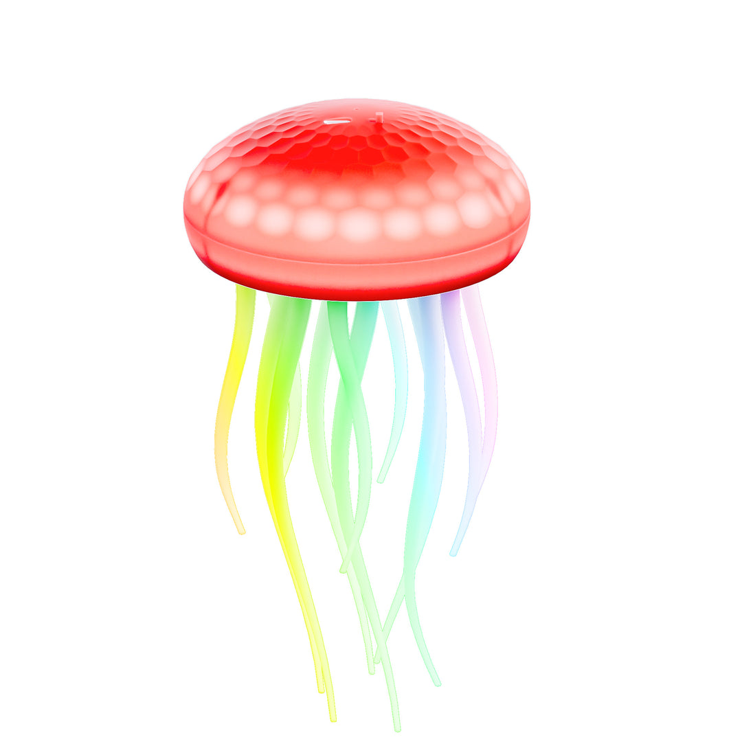 Lampe murale LED contemporaine en PVC à silice créative rechargeable avec méduse suspendue pour la natation, veilleuse pour le chevet 