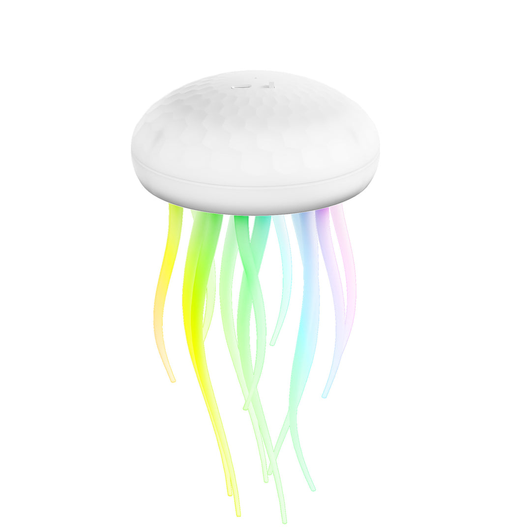 Lampe murale LED contemporaine en PVC à silice créative rechargeable avec méduse suspendue pour la natation, veilleuse pour le chevet 