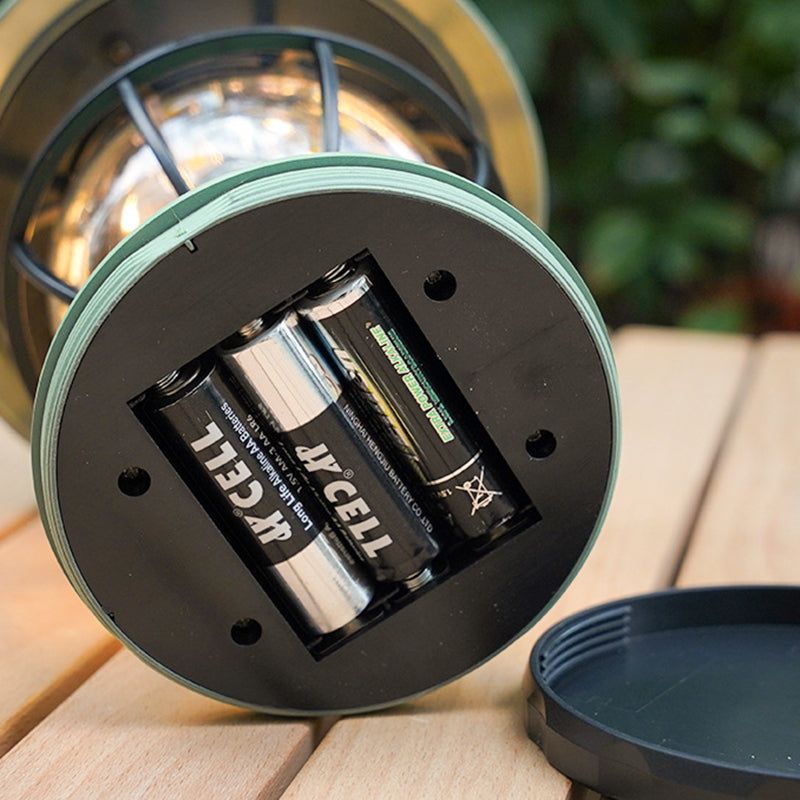 Zeitgenössische Retro wasserdichte wiederaufladbare/Batterie ABS PS PP Stahl Laterne hängen LED Tischlampe Außenleuchte für den Garten 