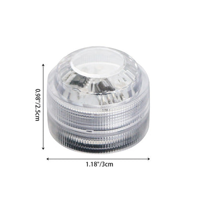 إضاءة LED تحت الماء مقاومة للماء ببطارية مستديرة PS بتصميم بسيط وحديث لإضاءة المناظر الطبيعية في الهواء الطلق للباحات الخارجية 