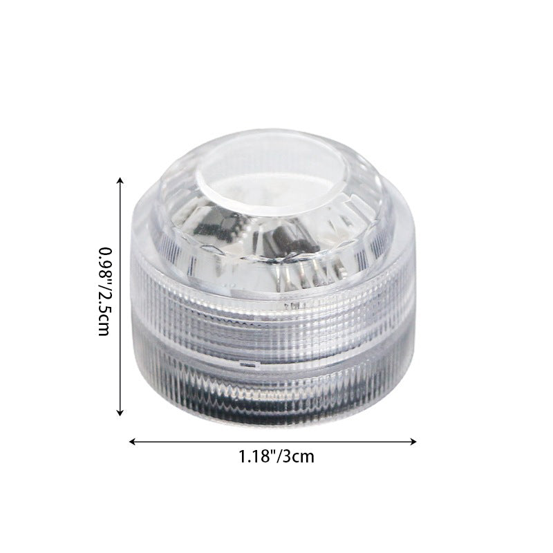 إضاءة LED تحت الماء مقاومة للماء ببطارية مستديرة PS بتصميم بسيط وحديث لإضاءة المناظر الطبيعية في الهواء الطلق للباحات الخارجية 