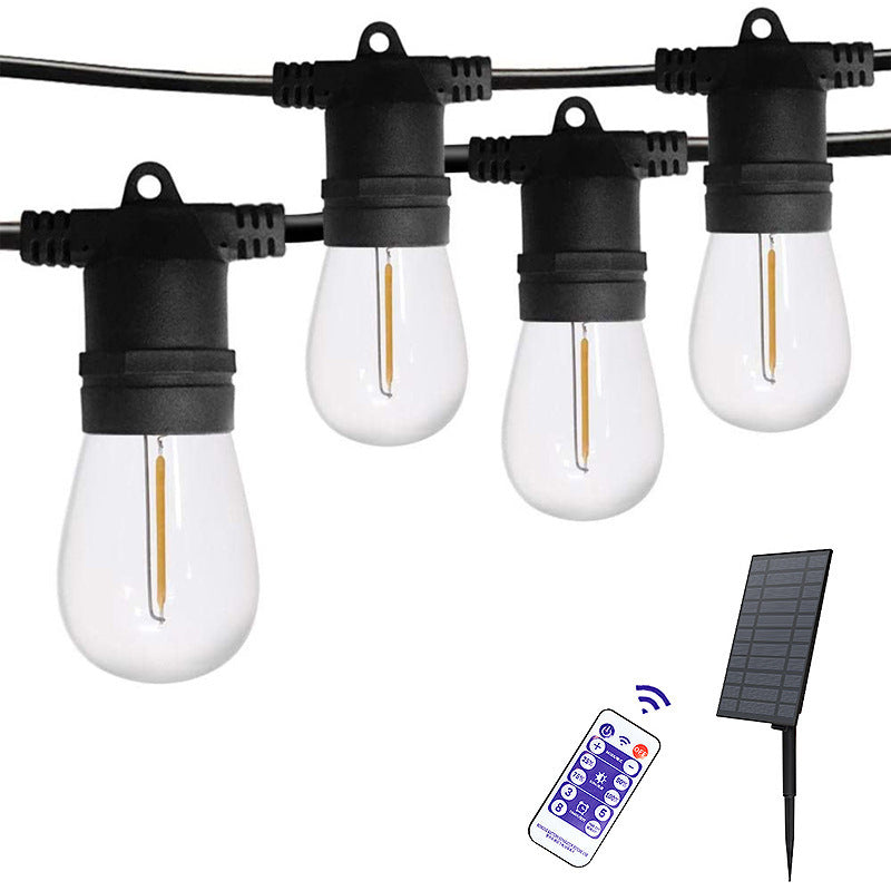 Lumière de jardin extérieure à LED à 15 ampoules en PVC cuivre étanche solaire Art Déco moderne 