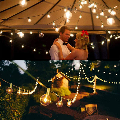 Lumière de jardin extérieure à LED à 15 ampoules en PVC cuivre étanche solaire Art Déco moderne 