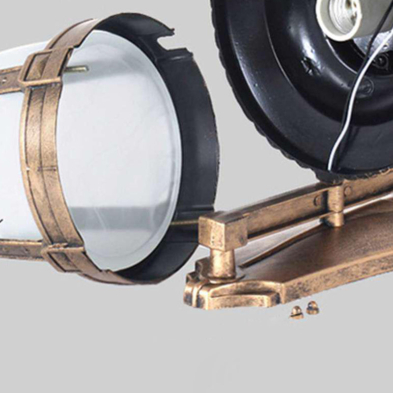 Lanterne de voiture en verre en aluminium étanche traditionnelle européenne à 1 lumière pour patio extérieur 
