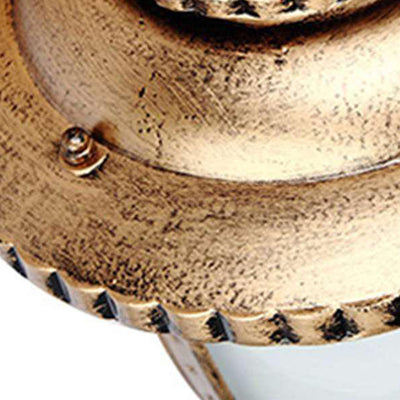 Lanterne de voiture en verre en aluminium étanche traditionnelle européenne à 1 lumière pour patio extérieur 