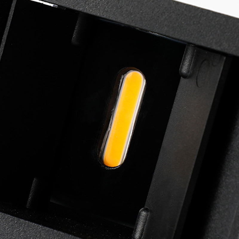 Lámpara Aplique de Pared LED Cubo de Aluminio ABS Impermeable Solar Minimalista Moderna para Patio Exterior 