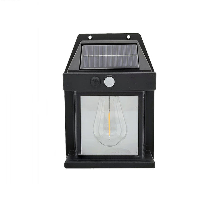Modern Simplicity Solar Waterproof PC ABS Bulb Rectangular LED Wall Sconce Lamp For Outdoor Patio