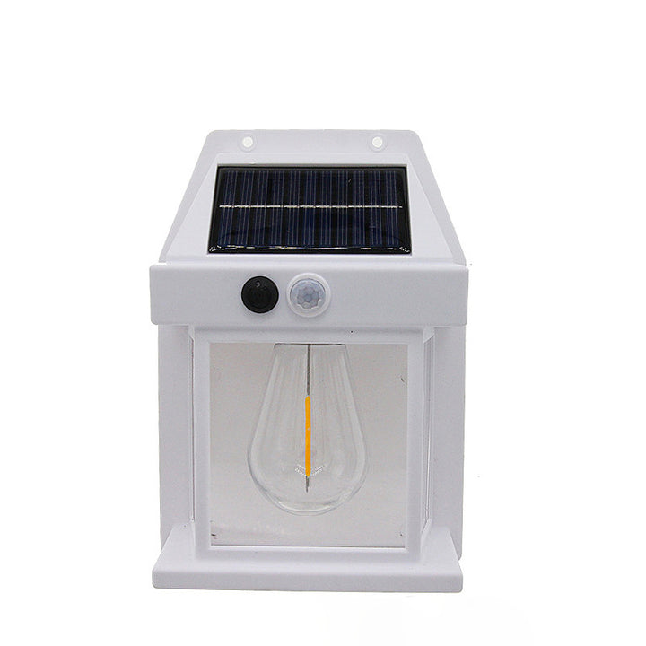 Modern Simplicity Solar Waterproof PC ABS Bulb Rectangular LED Wall Sconce Lamp For Outdoor Patio