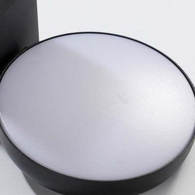 Moderne minimalistische wasserdichte Bewegungssensor drehbare Aluminium-PC quadratische runde LED-Wandleuchte für den Außenbereich 