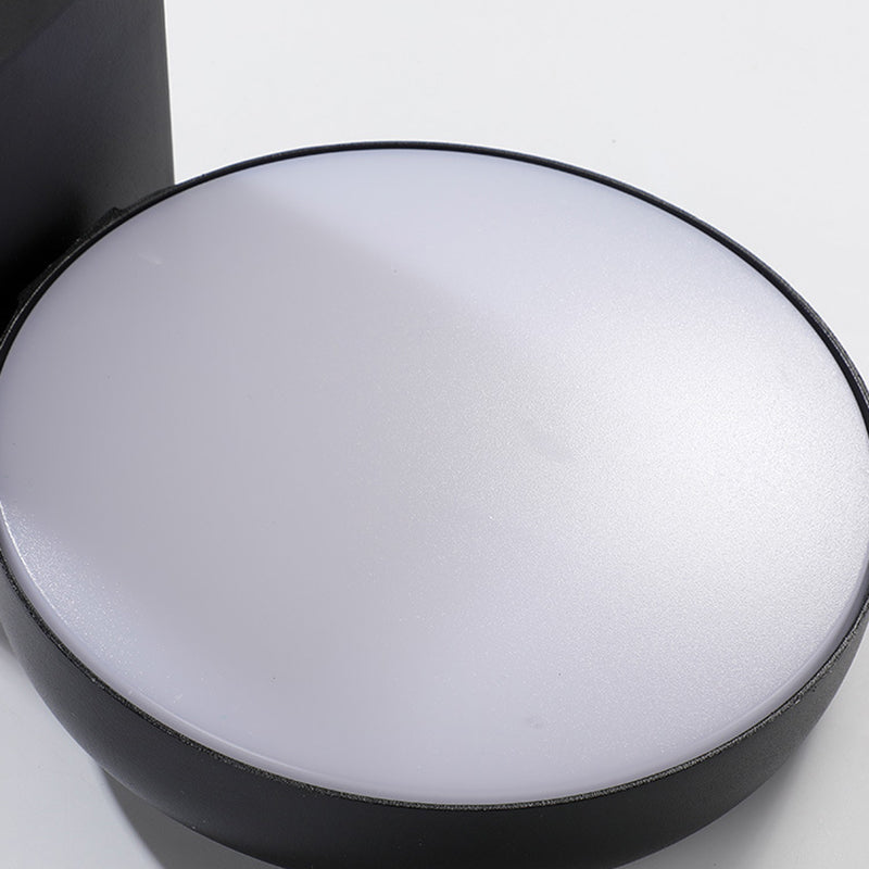 Moderne minimalistische wasserdichte Bewegungssensor drehbare Aluminium-PC quadratische runde LED-Wandleuchte für den Außenbereich 