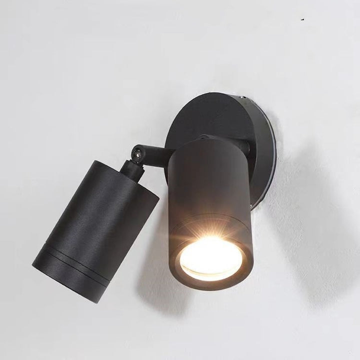 Applique Murale LED Moderne en Aluminium Imperméable Simplicité Moderne avec Cylindre Réglable et Longue Tige pour Patio Extérieur 
