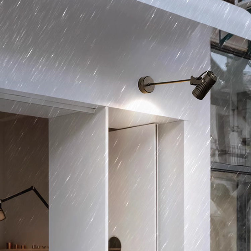 Applique Murale LED Moderne en Aluminium Imperméable Simplicité Moderne avec Cylindre Réglable et Longue Tige pour Patio Extérieur 