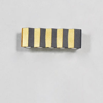 Lámpara de Aplique de Pared LED Impermeable de Aluminio Rectangular Doblada Hacia Arriba y Abajo de Simplicidad Moderna para Patio Exterior 