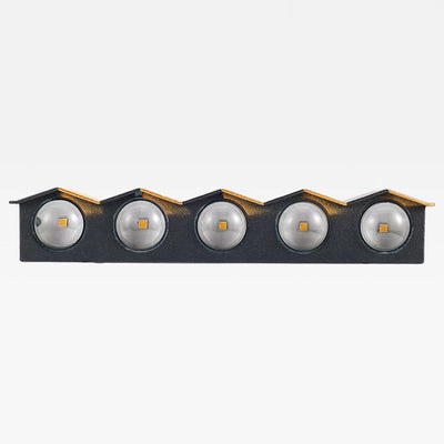 Lámpara de Aplique de Pared LED Impermeable de Aluminio Rectangular Doblada Hacia Arriba y Abajo de Simplicidad Moderna para Patio Exterior 