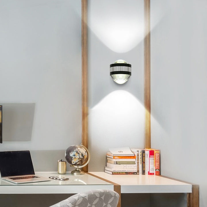Modern Simplicity Aluminum Crystal Ball LED Wall Sconce Lamp For Hallway