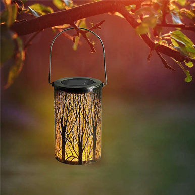 Éclairage paysager à LED en fer cylindrique creux en forme d&