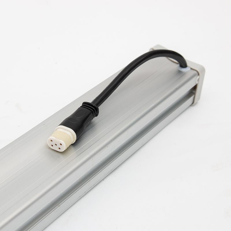 مصباح حائط LED مستطيل بشريط زجاجي معزز بالألمنيوم مقاوم للماء بتصميم بسيط حديث للاستخدام في الفناء الخارجي 