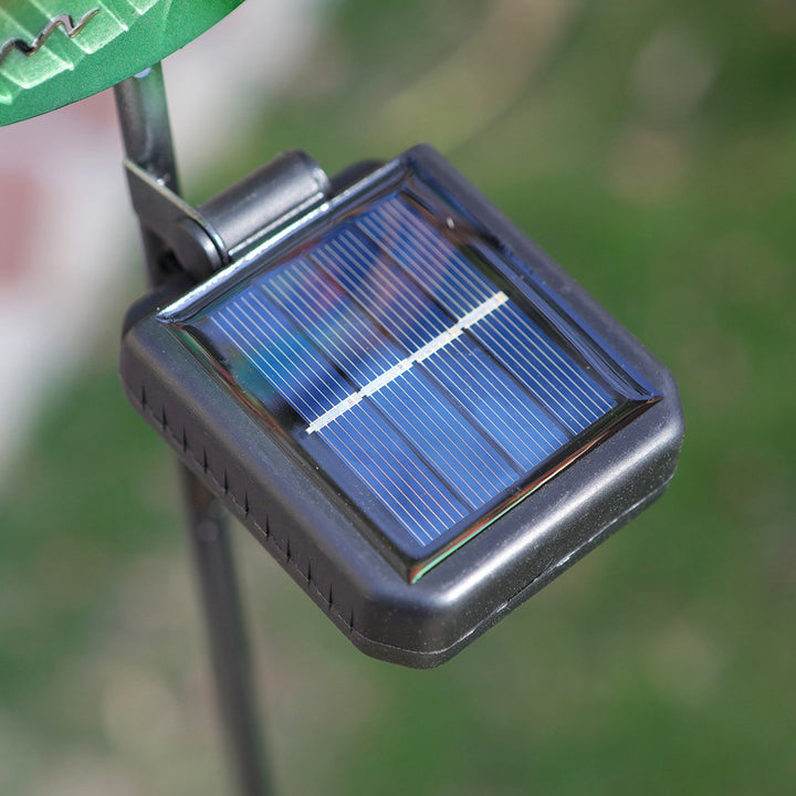 Éclairage paysager LED contemporain créatif solaire étanche en fer rond pour chat chien papillon pour jardin 