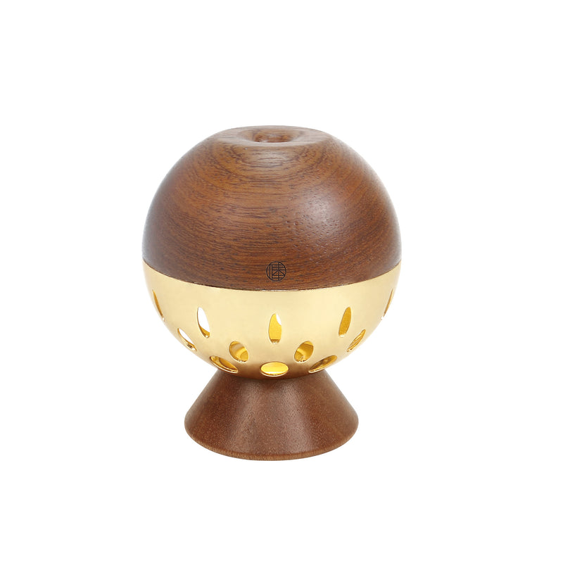 Lampe murale LED à boule de contrôle gestuel rechargeable en bois et métal de simplicité moderne avec lumière de nuit pour chevet 