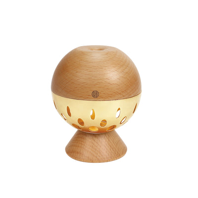 Lampe murale LED à boule de contrôle gestuel rechargeable en bois et métal de simplicité moderne avec lumière de nuit pour chevet 