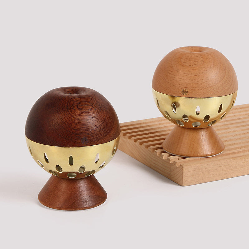 Lampe murale LED à boule de contrôle gestuel rechargeable en bois et métal de simplicité moderne avec lumière de nuit pour chevet 