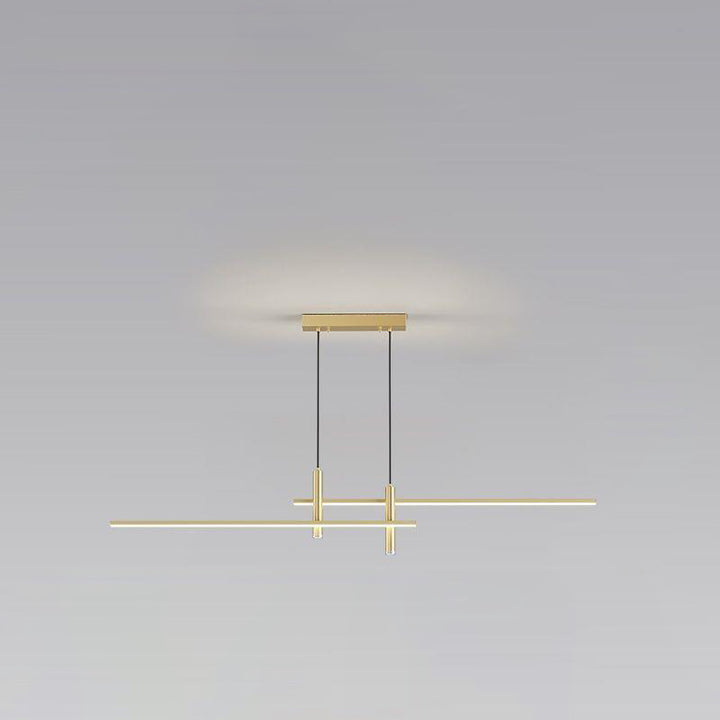 Modern Minimalist Iron Aluminum Silica Strip Spotlight LED Chandeliers Island Light For Dining Room