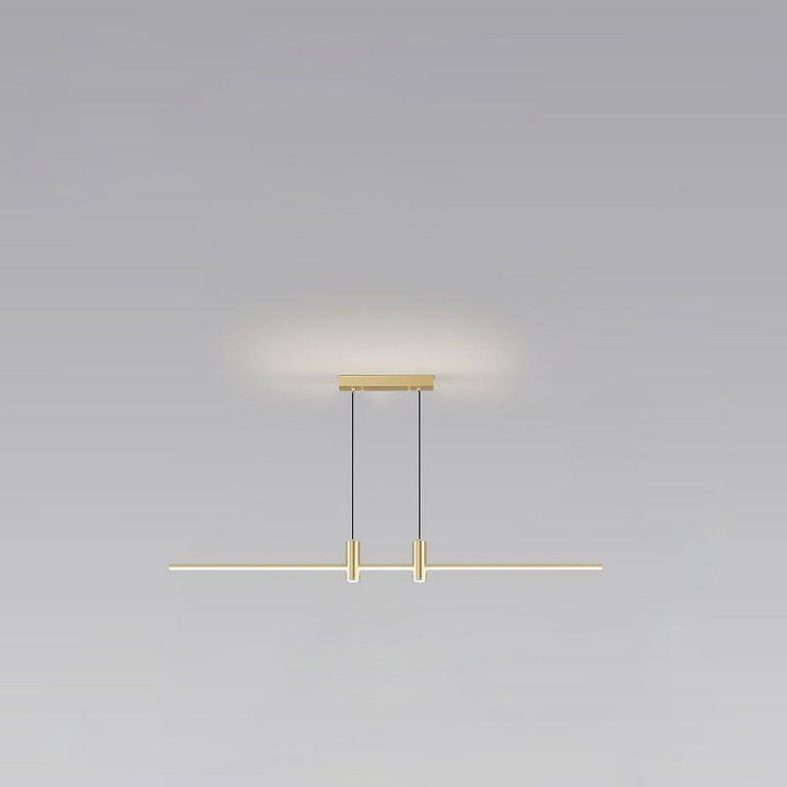Modern Minimalist Iron Aluminum Silica Strip Spotlight LED Chandeliers Island Light For Dining Room