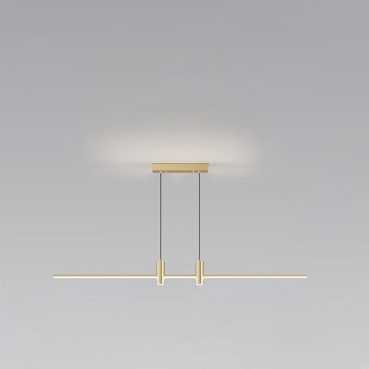 Modern Minimalist Iron Aluminum Silica Strip Spotlight LED Chandeliers Island Light For Dining Room