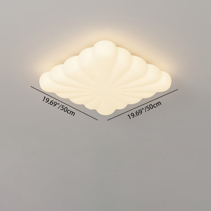 Plafonnier LED moderne en fer PE carré rond rectangulaire pour chambre à coucher 