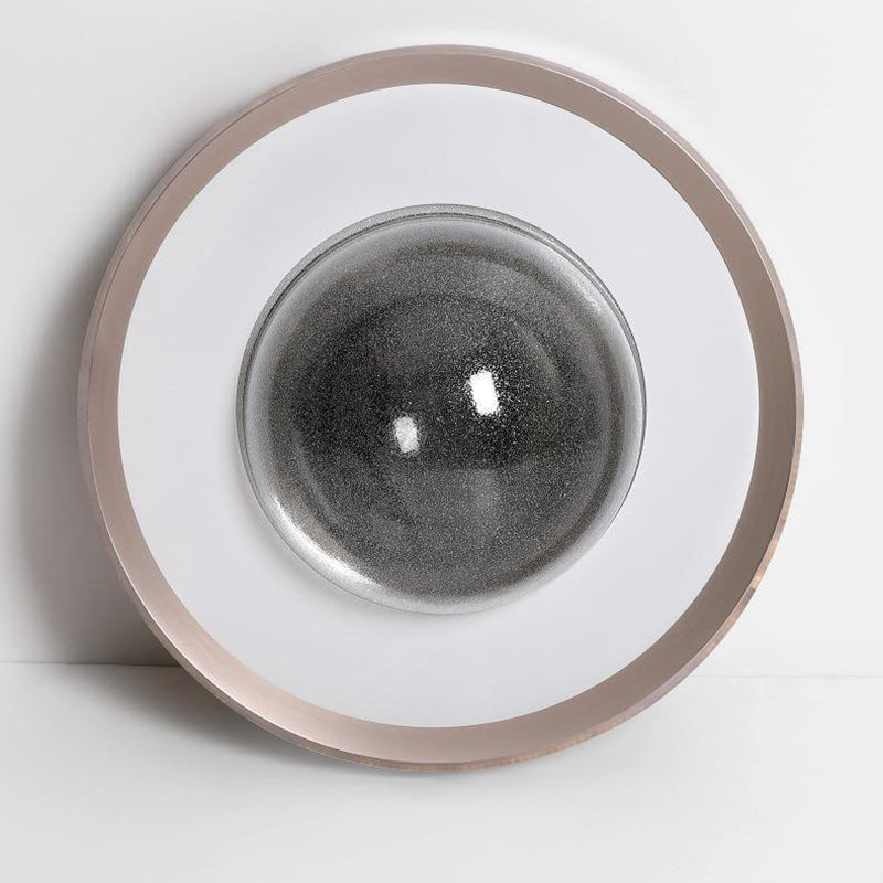 Moderne Einfachheit Aluminium Acryl Runde Starry Sky Eis Muster LED Unterputz Deckenleuchte Für Schlafzimmer 