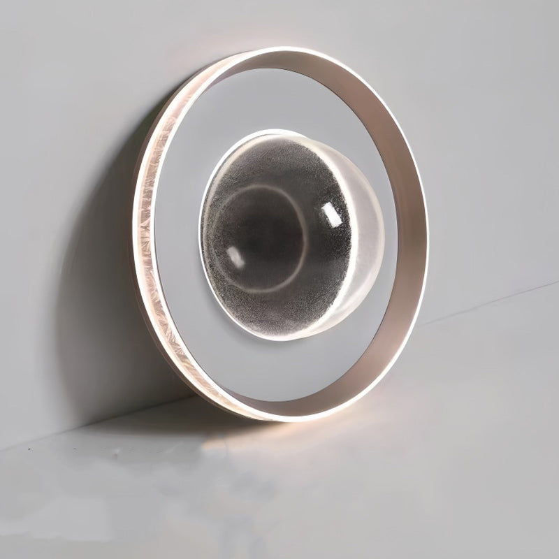 Moderne Einfachheit Aluminium Acryl Runde Starry Sky Eis Muster LED Unterputz Deckenleuchte Für Schlafzimmer 