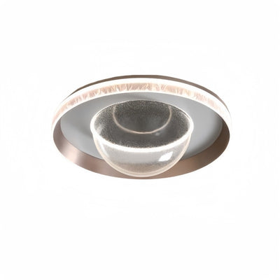 Moderne Einfachheit Aluminium Acryl Runde Starry Sky Eis Muster LED Unterputz Deckenleuchte Für Schlafzimmer 